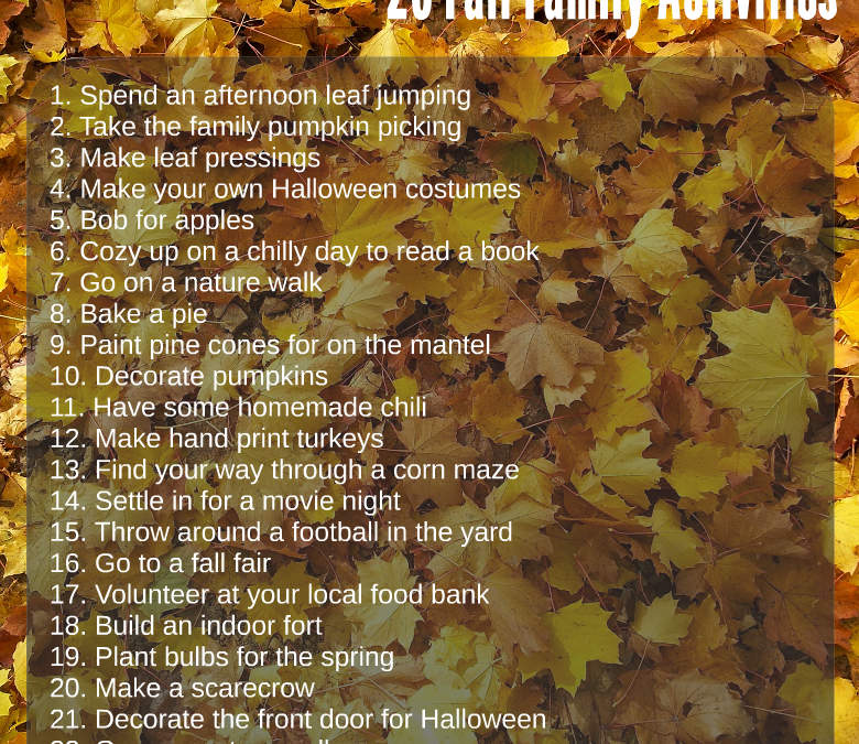 25 Fall Family Activities