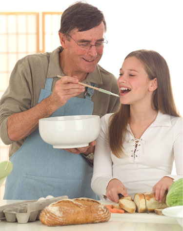 how to be dad teen daughter cooking givetime to your kids